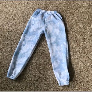 blue tie dye sweatpants